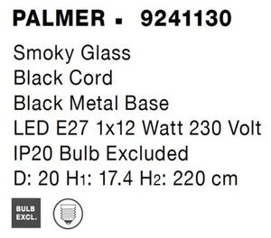 Luster na lanku Palmer B 30 čierne