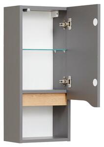 Sivá závesná kúpeľňová skrinka 30x70 cm Set 357 - Pelipal