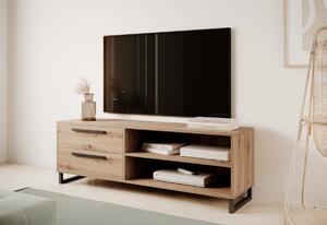 TV stolík CELINE, 150x50,8x40, dub artisan/čierna