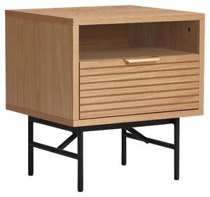NOČNÝ STOLÍK, dub, čierna, farba duba, 45/50/40 cm Boxxx - Online Only spálne, Online Only