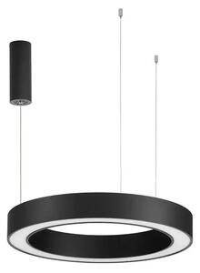 LED luster Morbido 60 čierne s diaľkovým ovládaním