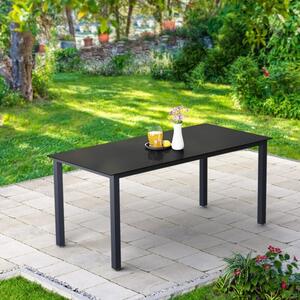 Záhradný stôl Bern 190x90x75 cm - antracitový
