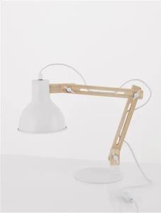 Drevená stolová lampa Grou 41.3 biele