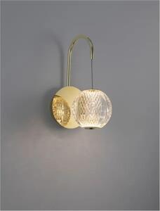 Dizajnové nástenné svietidlo Brillante zlatá