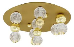 Stropné svietidlo LED so stmievaním Brille 66 zlaté