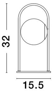 Dizajnová stolová lampa Hook