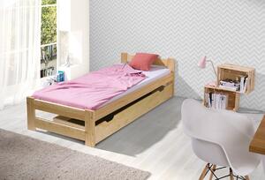 Detská posteľ z masívu borovice MATĚJ - 200x90 cm - prírodná borovica