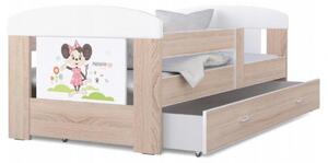 Detská posteľ 160 x 80 cm FILIP BOROVICA vzor MINNIE Rozměry postele: 160x80 cm