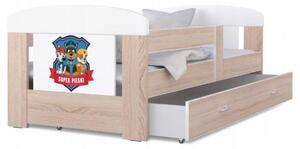 Detská posteľ 180 x 80 cm FILIP BOROVICA vzor SUPER PSI Rozměry postele: 180x80 cm