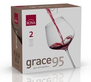 Rona Poháre na víno GRACE 950 ml, 2 ks
