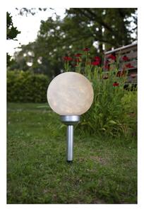 Vonkajšie guľaté solárne LED svietidlo Star Trading Luna, ø 20 cm