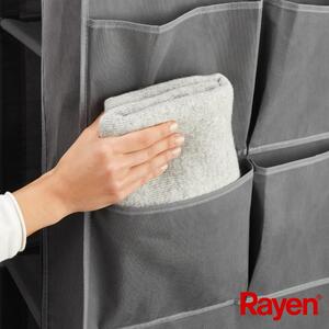 Sivá látková šatníková skriňa 105x161 cm – Rayen