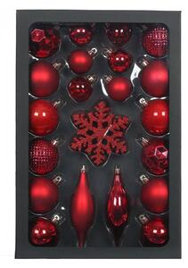 Retlux Sada vianočných ozdôb 25 ks červená FT0836 + záruka 3 roky zadarmo