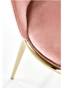 Jedálenská stolička SCK-460 ružová/zlatá