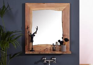 WOODLAND Kúpeľňové zrkadlo 70x78 cm, prírodná, akácia