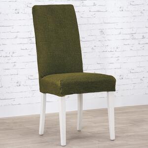 Super strečové poťahy NIAGARA zelená stoličky s operadlom 2 ks (40 x 40 x 55 cm)