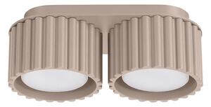 Sollux SL.1818 - Bodové svietidlo AURA 2xGX53/10W/230V taupe