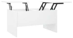 Konferenčný stolík biely 80x50x42,5 cm spracované drevo