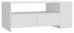 Konferenčný stolík biely 102x55x42 cm kompozitné drevo