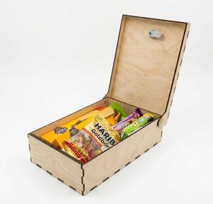 Usporadejto.cz Uzamykateľný box so zámkom na sladkosti a neresti VASKY, 30 x 20 x 10 cm