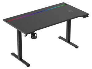 Elektrický výškovo nastaviteľný herný stôl Hero 8.7 RGB čierny