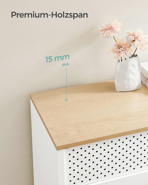 KOMODA, biela, béžová, 80/76/40 cm Boxxx - Komody, Online Only