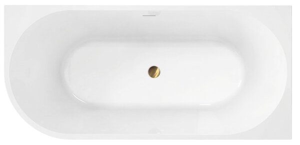 Rea Sydney Bellanto, voľne stojaca akrylová rohová vaňa, pravá, biela, 150x75cm, REA-W0251