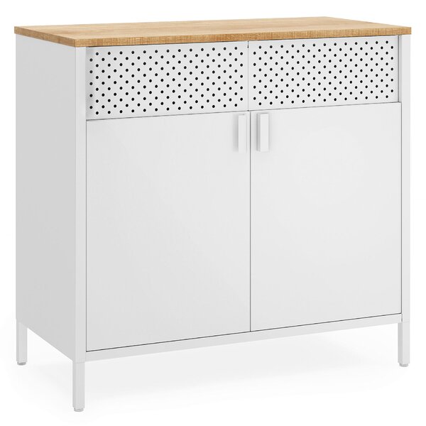 KOMODA, biela, béžová, 80/76/40 cm Boxxx - Komody, Online Only