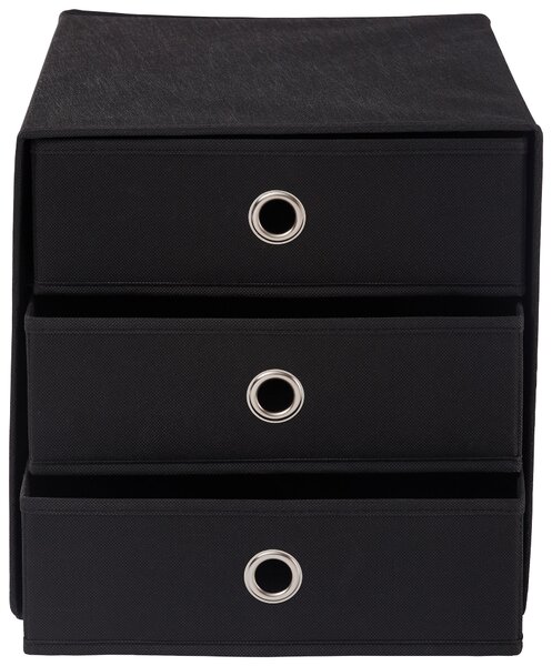 SKLADACÍ BOX, kov, textil, kartón, 32/32/31,5 cm Carryhome - Úložné boxy & dekoračné boxy