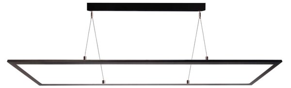 LED svietidlo 3422, hranaté, dip-switch, čierna, Čierna, Pracovňa / Kancelária, Hliník, Moderný, Závesné svietidlo