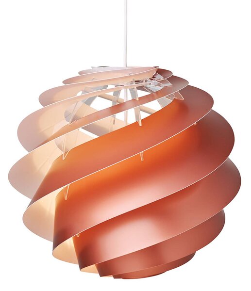 LE KLINT Swirl 3 Medium – závesná lampa v medenej