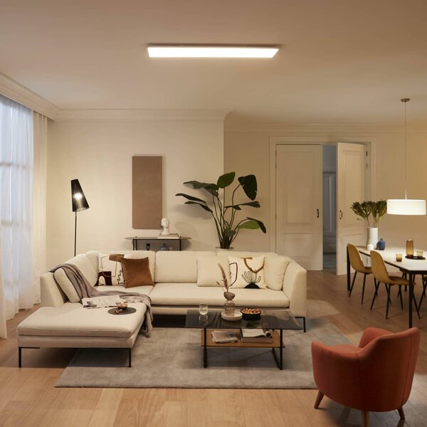 Dotykový LED panel Philips 120 x 30 cm biely 2 700 K, Biela / opálová, Pracovňa / Kancelária, kov, Stropné svetlo