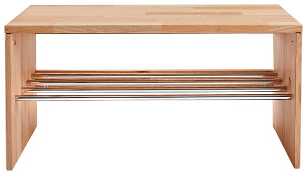 LAVICA NA TOPÁNKY, farba buka, 81/40,5/30 cm Linea Natura - Skrine, regály & police na topánky