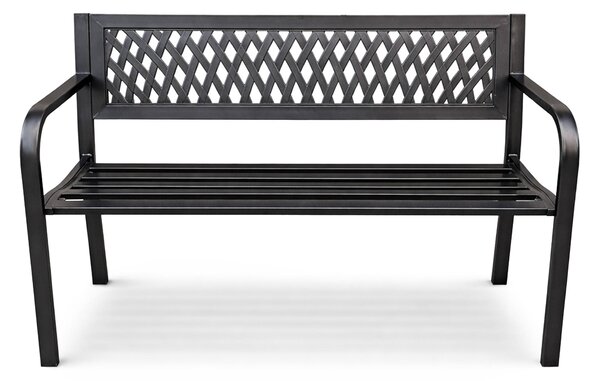 Ak furniture Záhradná lavička KALIA čierna