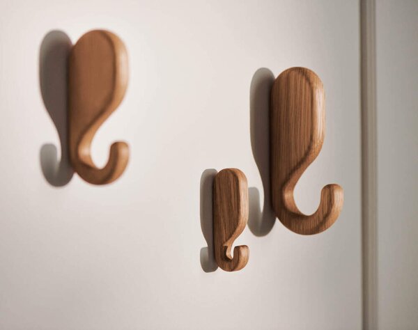 Bolia Nástenný vešiak Nob 11.5 cm, solid oiled oak
