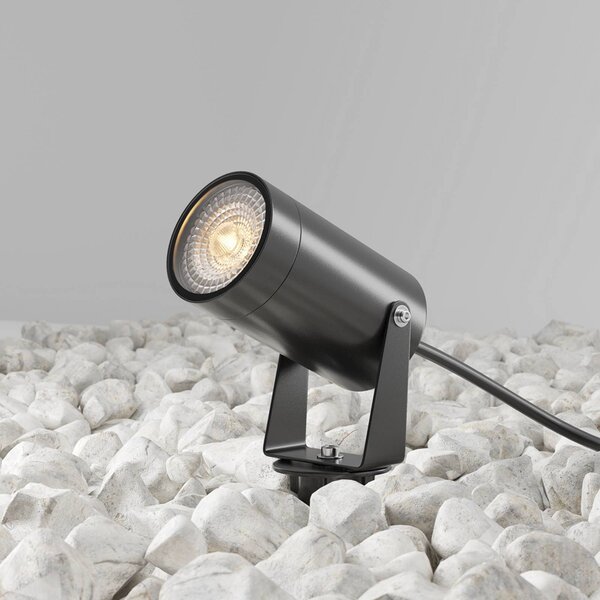 Maytoni Scope reflektor so zemným hrotom, čierny, hliník, IP65, Čierna, Hliník, Moderný, Vonkajše bodové svietidlo / bodateľné do zeme