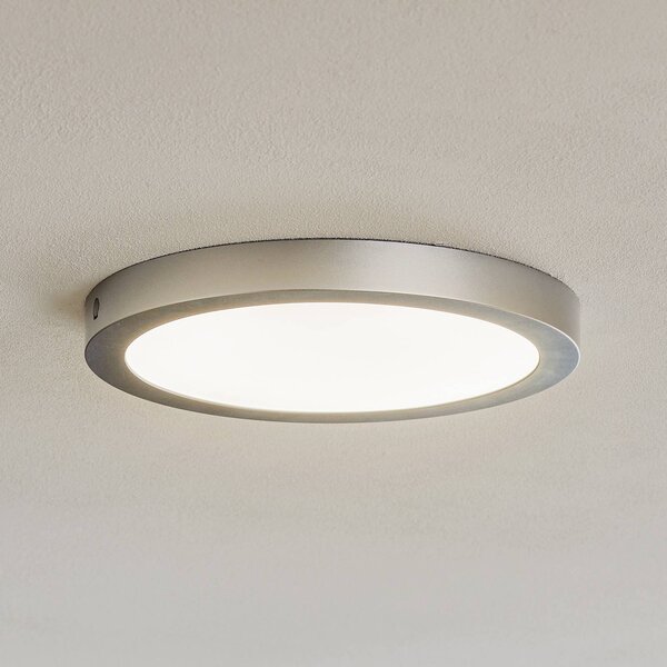 Paulmann Abia LED panel Ø 30 cm 2 700K chróm matná, Hliník / sivá / zinok, Obývacia izba / jedáleň, Plast, Moderný, Závesné svietidlo
