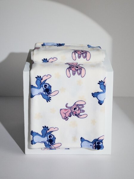 Sinsay - Detská deka Lilo & Stitch - biela