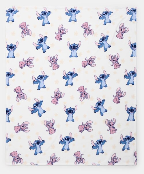 Sinsay - Detská deka Lilo & Stitch - biela