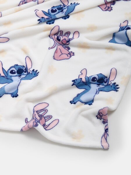 Sinsay - Detská deka Lilo & Stitch - biela