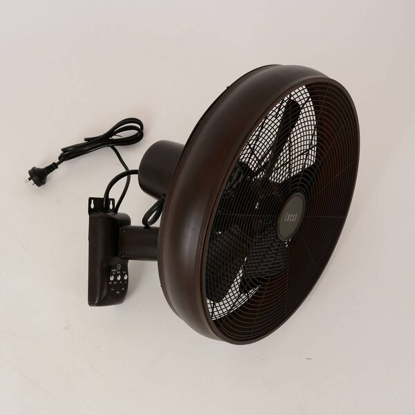 Nástenný ventilátor Beacon Breeze, čierny, Ø 41 cm, tichý, Čierna, Obývacia izba / jedáleň, Plast