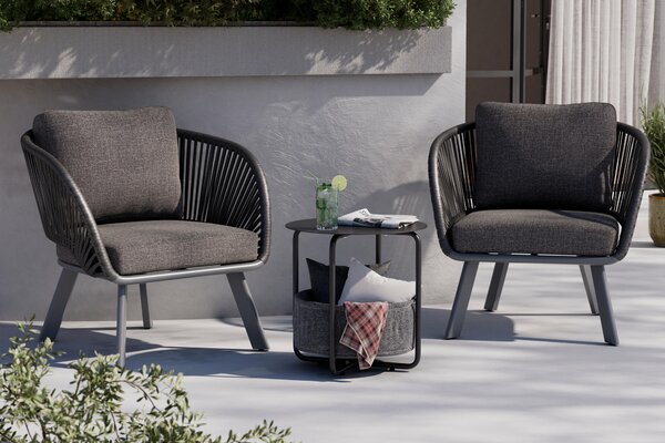 KRESLO NA TERASU, kov, textil Ambia Garden - Záhradné stoličky