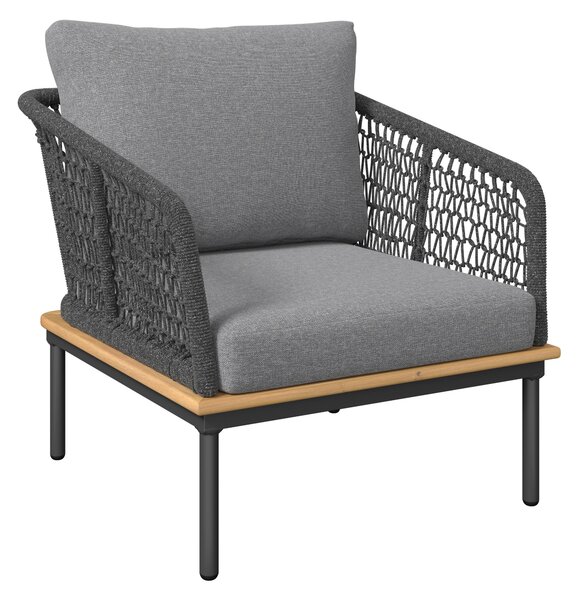 SÚPRAVA ZÁHRADNÉHO NÁBYTKU 4-dielne, drevo, kov, plast, textil Ambia Garden - Série záhradného nábytku