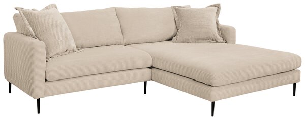 ROHOVÁ SEDAČKA, textil, krémová P & B - Sedačky, Online Only