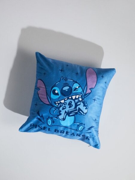 Sinsay - Obliečka na vankúš Lilo & Stitch - modrá