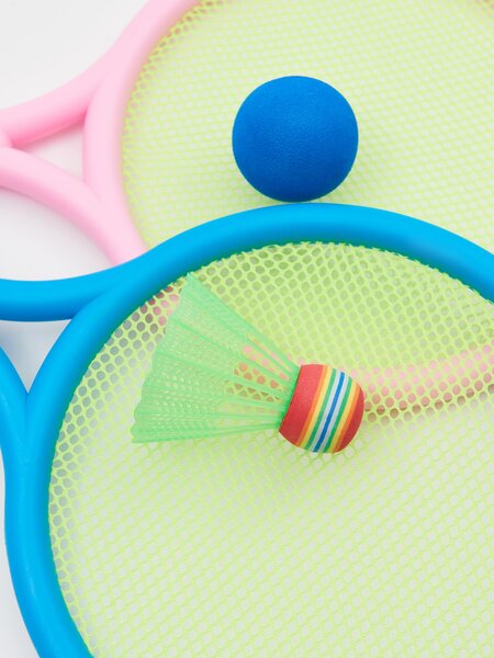 Sinsay - Súprava badmintonových rakiet a košíkov 4 pack - viacfarebná