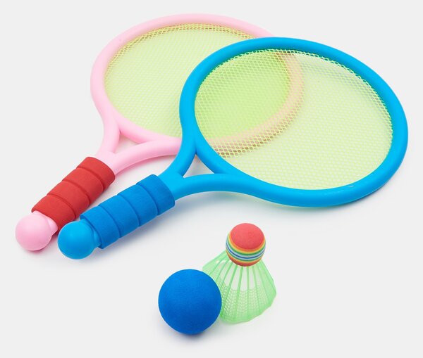 Sinsay - Súprava badmintonových rakiet a košíkov 4 pack - viacfarebná
