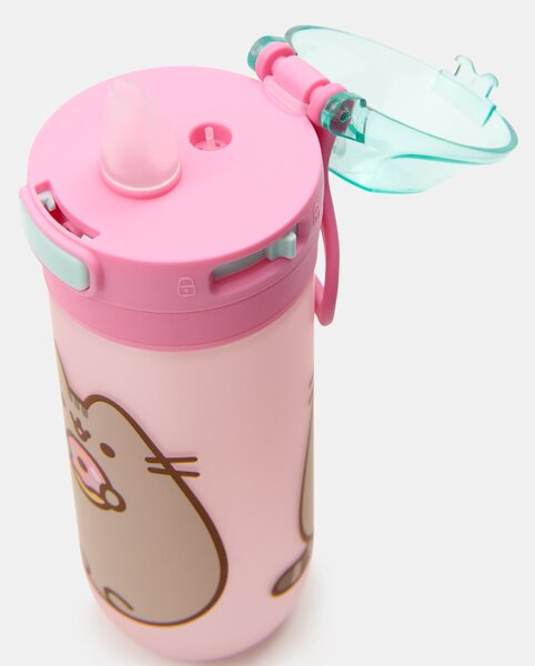 Sinsay - Fľaša na vodu s rúčkou a slamkou Pusheen the Cat - viacfarebná