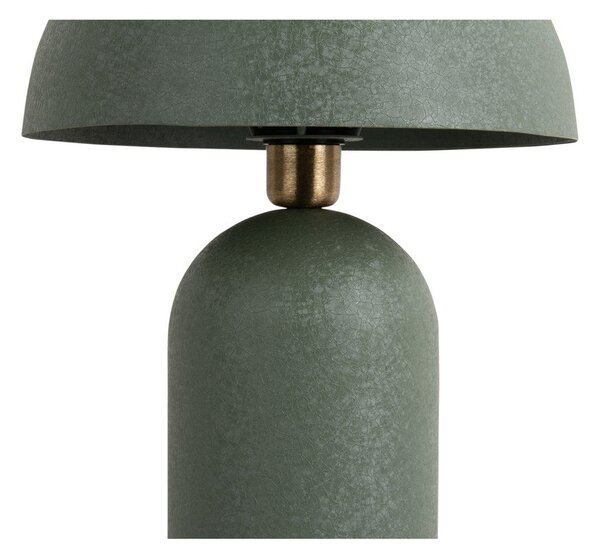Zelená stolová lampa s kovovým tienidlom (výška 43 cm) Boaz – Leitmotiv