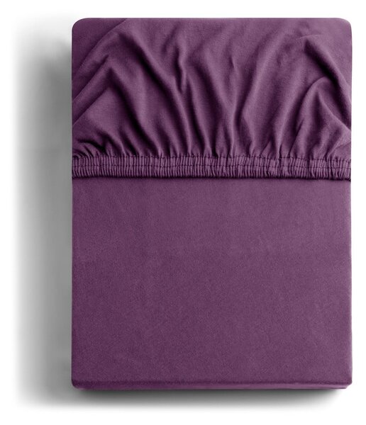 Fialová napínacia plachta jersey 220x200 cm Amber – Restilo